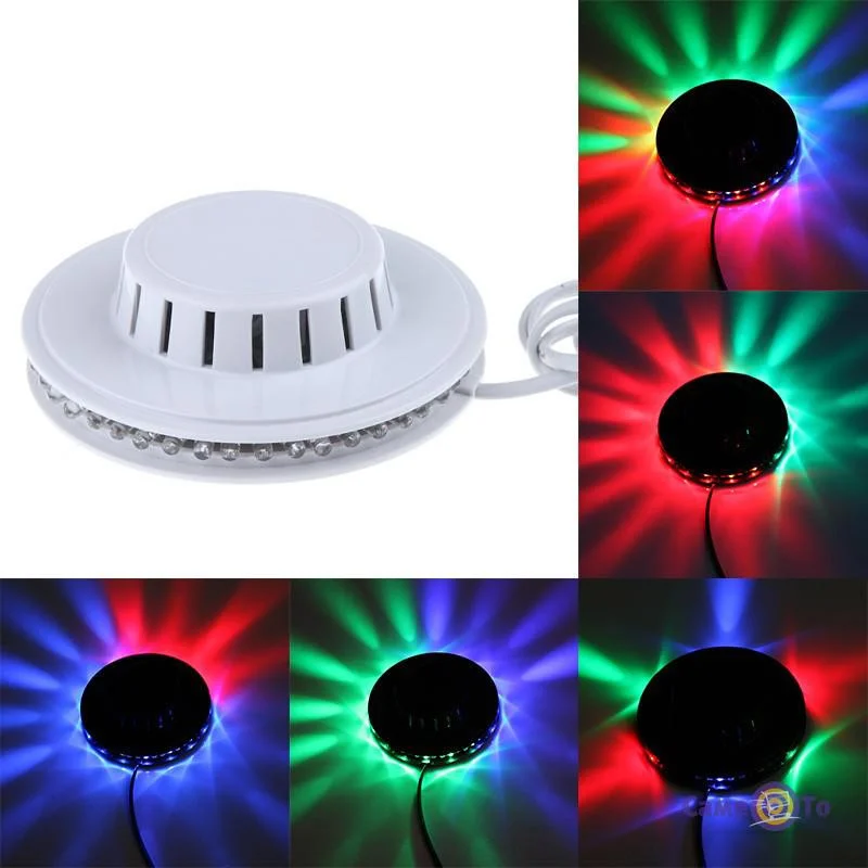 M29 48 LED RGB Otomatik Renk Değiştiren Dönen Ayçiçeği UFO LED