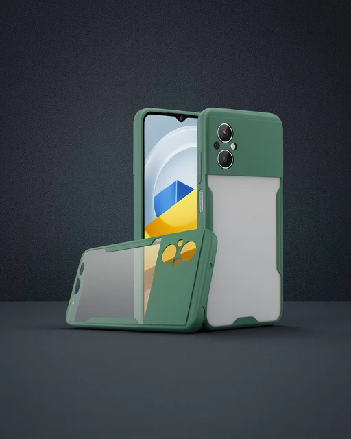 Xiaomi Poco M5 Kılıf Platin Silikon - Yeşil