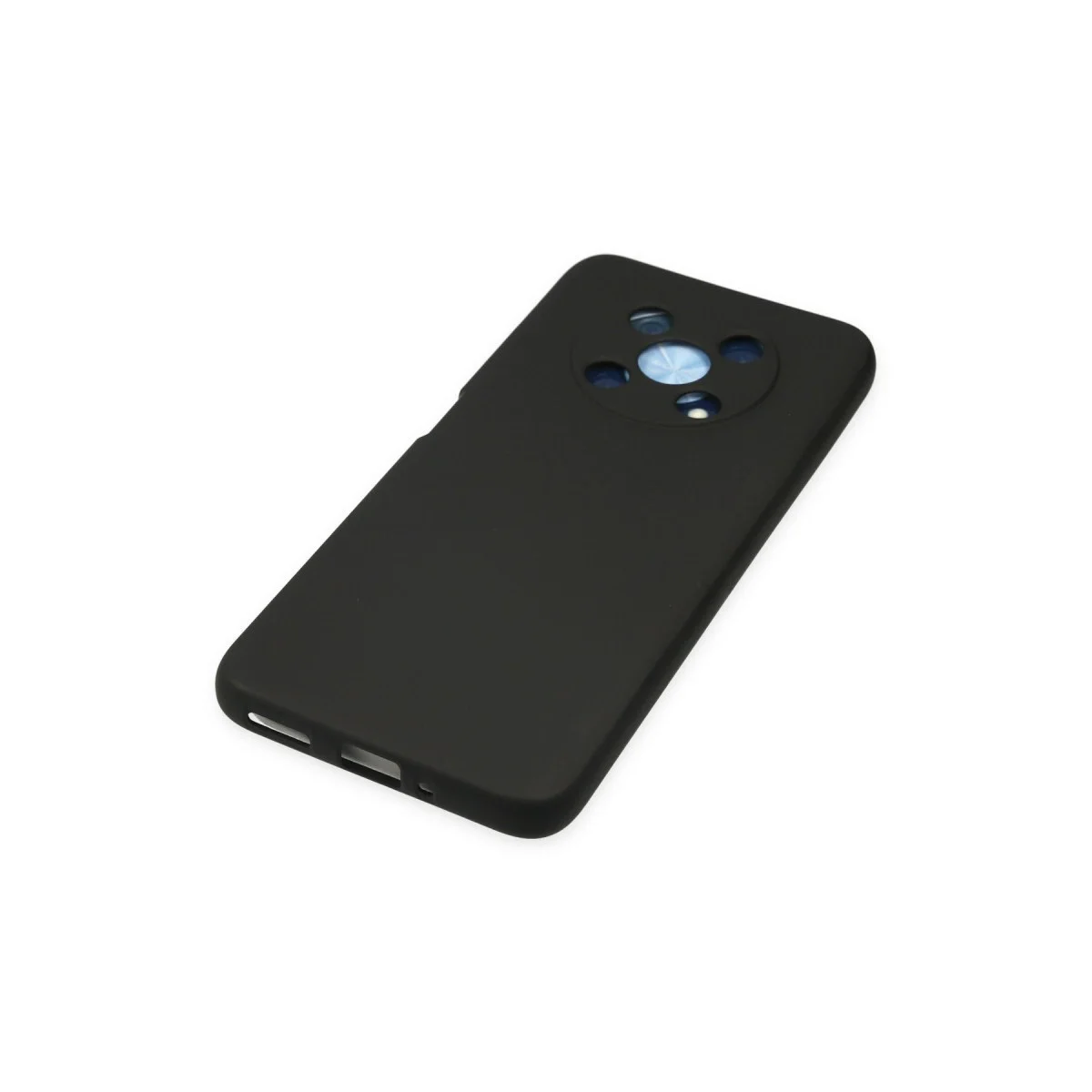 Huawei Nova Y90 Kılıf Nano İçi Kadife Silikon - Siyah görsel 4