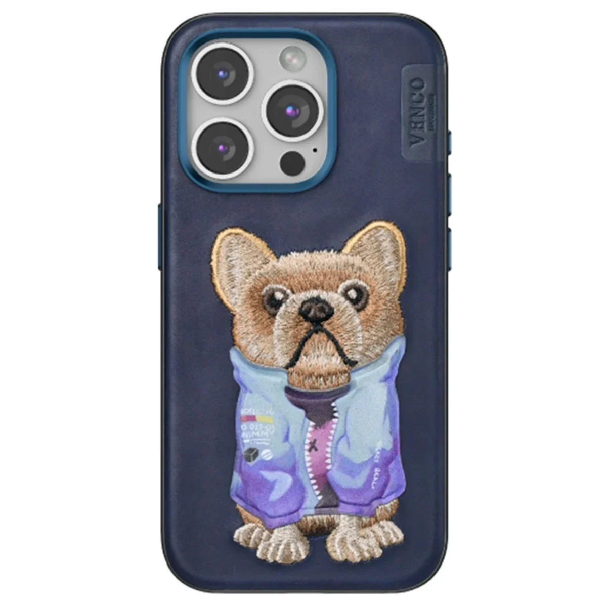 Venco Apple iPhone 15 Pro Max Cute Desenli Kapak - Lacivert