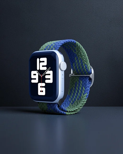 Apple Watch 38mm Kordon - Yeşil-lacivert