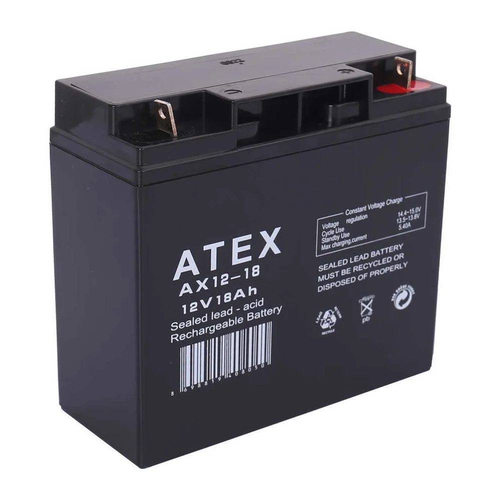 AX12-18 12V 18Ah Akü görsel 2