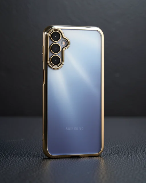 Samsung Galaxy A15 4g Kılıf Razer Lensli Silikon - Gold