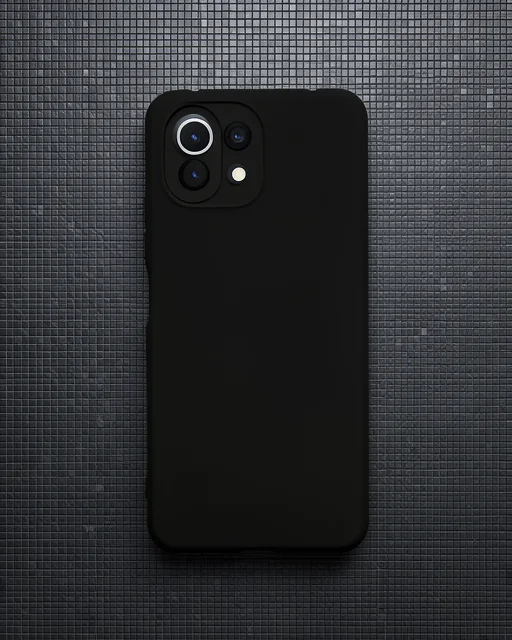 Xiaomi Mi 11 Lite Kılıf Nano İçi Kadife Silikon - Siyah