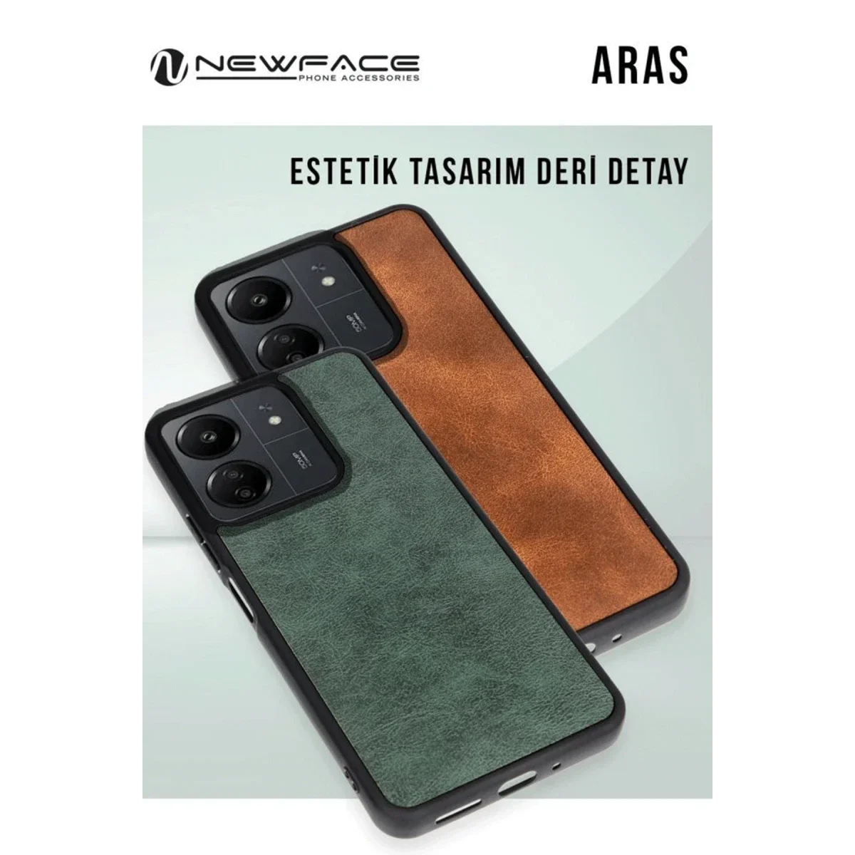 Samsung Galaxy A26 Kılıf Aras Deri Kapak - Taba görsel 3