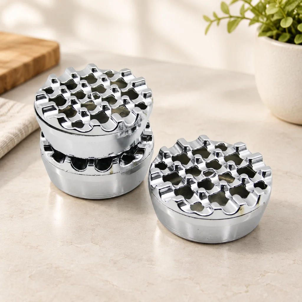 Yuvarlak Metal Renkli Küllük
