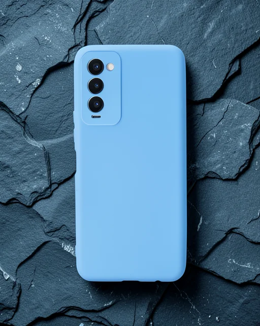Tecno Camon 18 Kılıf First Silikon - Mavi
