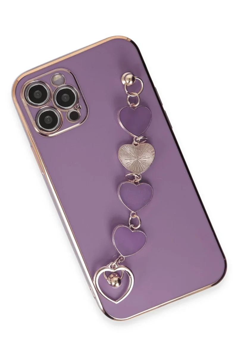 Apple iPhone 12 Pro Max Kılıf Esila Silikon - Mor görsel 2
