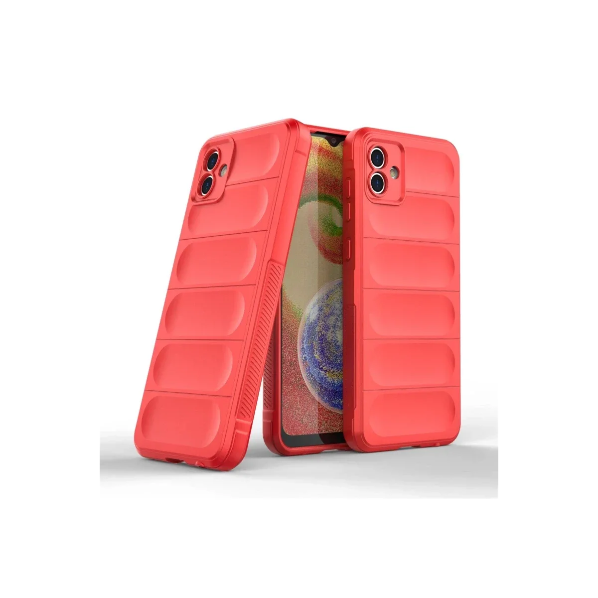 Samsung Galaxy A04 Kılıf Optimum Silikon - Kırmızı görsel 2
