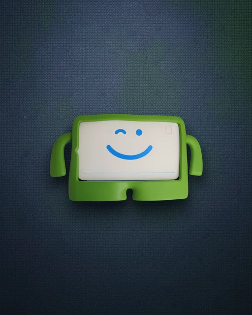 Apple İpad 10.2 (7.nesil) Kılıf Karakter Tablet Silikon - Yeşil