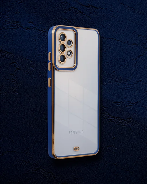 Samsung Galaxy A73 5g Kılıf Liva Lens Silikon - Mavi