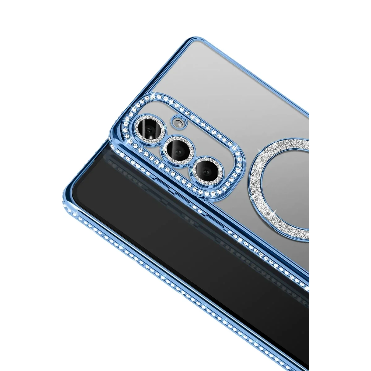 Samsung Galaxy S26 Joke Simli Magneticsafe Kılıf - Mavi görsel 2