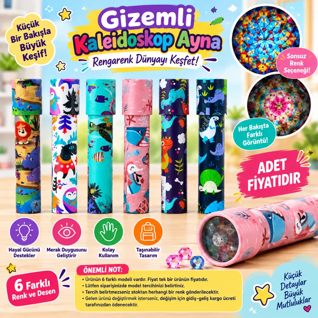 Gizemli Kaleidoskop Ayna (adet fiyatıdır) görsel 2