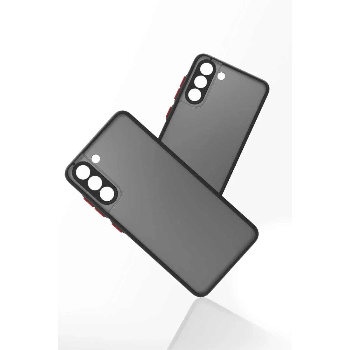 Samsung Galaxy S21 Fe Kılıf Montreal Silikon Kapak - Siyah görsel 3