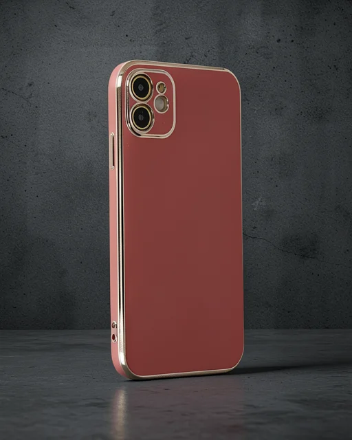 Apple İphone 12 Kılıf Volet Silikon - Kırmızı