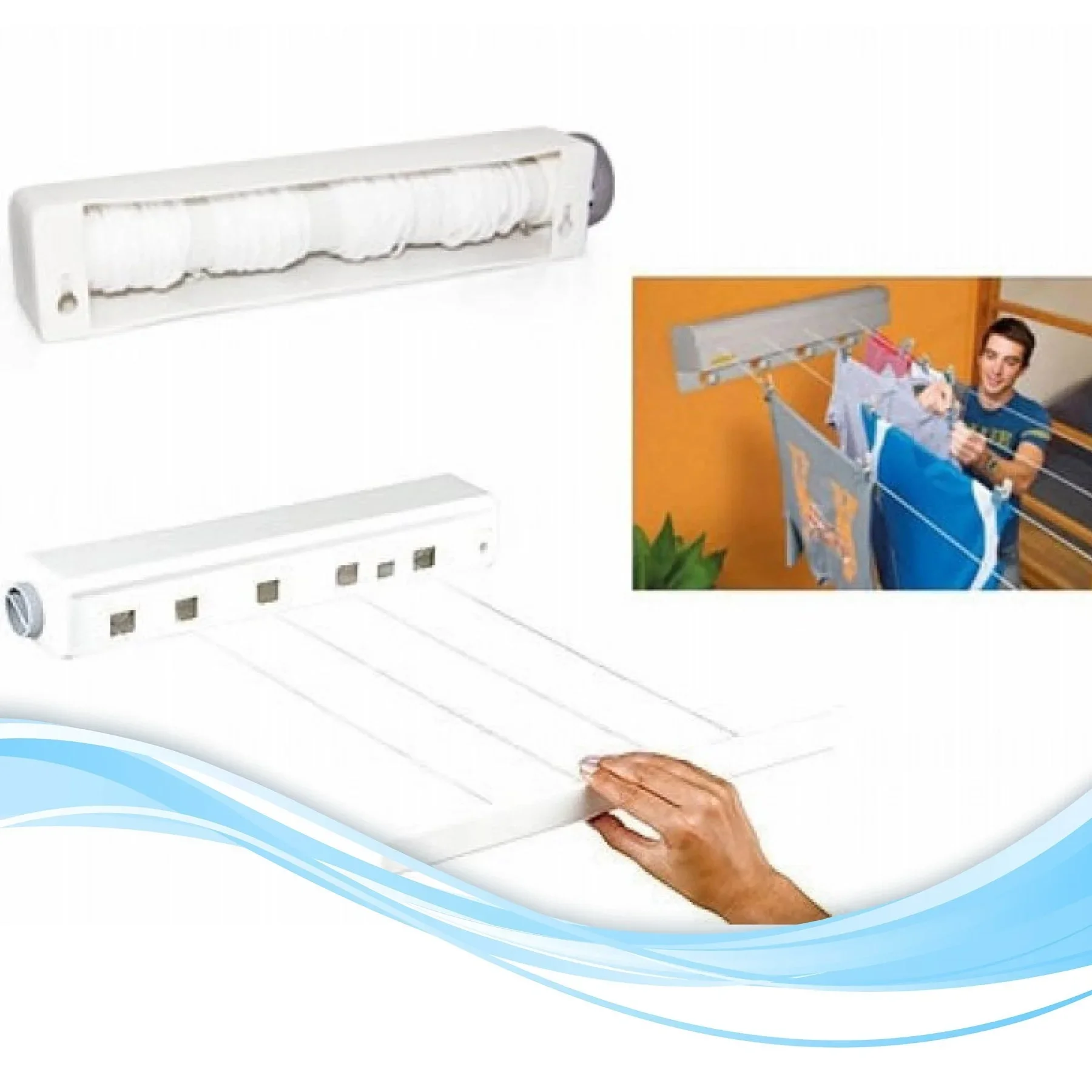 Pratik Portatif Yeni Nesil Çek As  Kolay Askılık 4 İpli Askılık görsel 6