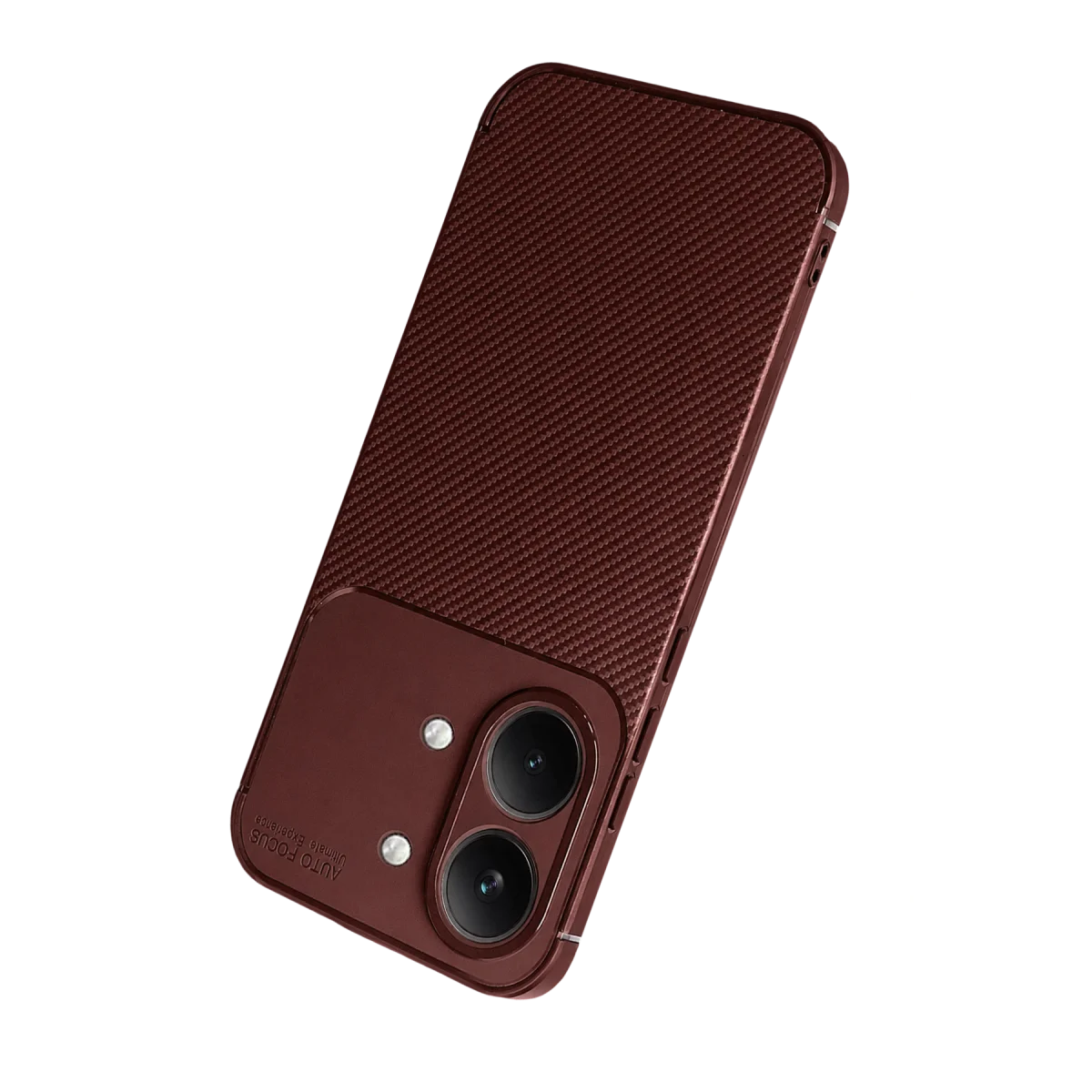 Xiaomi Poco X8 Pro Max Auto Focus Karbon Kapak - Bordo görsel 3