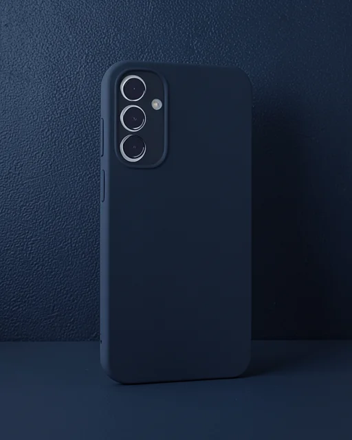 Samsung Galaxy A55 5g Kılıf First Silikon - Lacivert