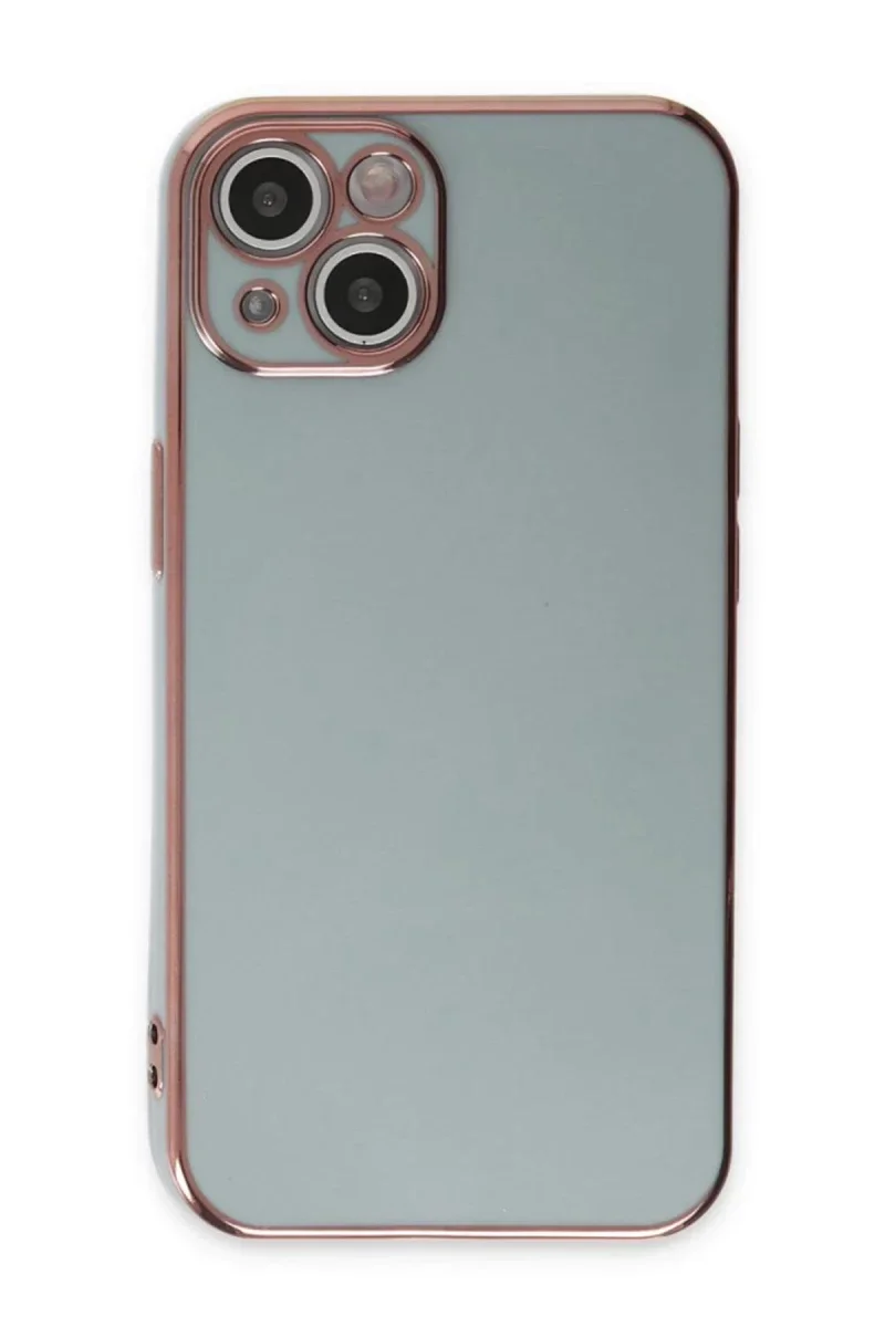 Apple iPhone 15 Kılıf Volet Silikon - Açık Yeşil