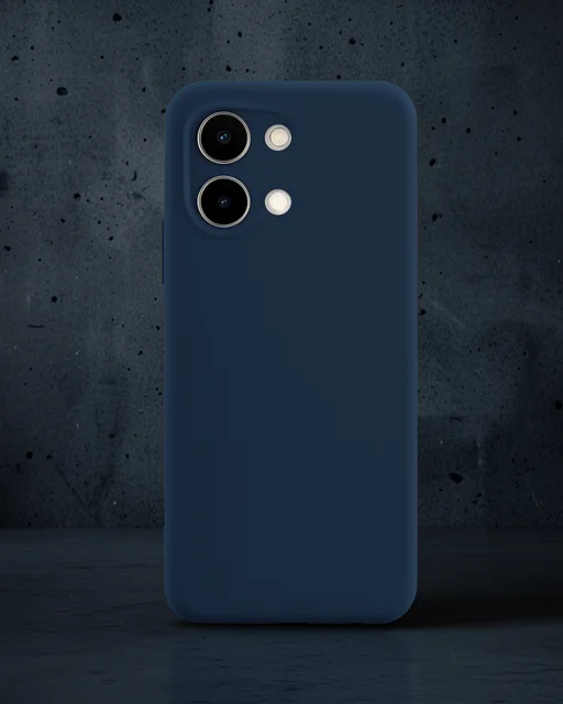 Vivo Y28 Kılıf First Silikon - Lacivert