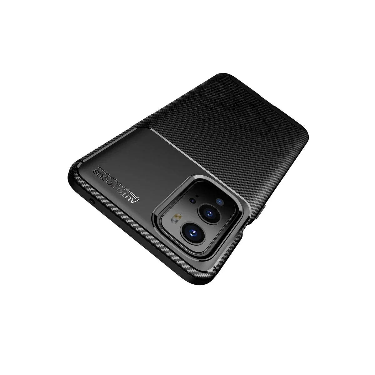 One Plus 9 Pro Kılıf Auto Focus Karbon Kapak - Siyah görsel 8