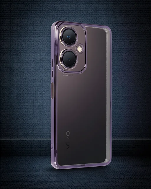 Vivo Y27 Kılıf Razer Lensli Silikon - Mor