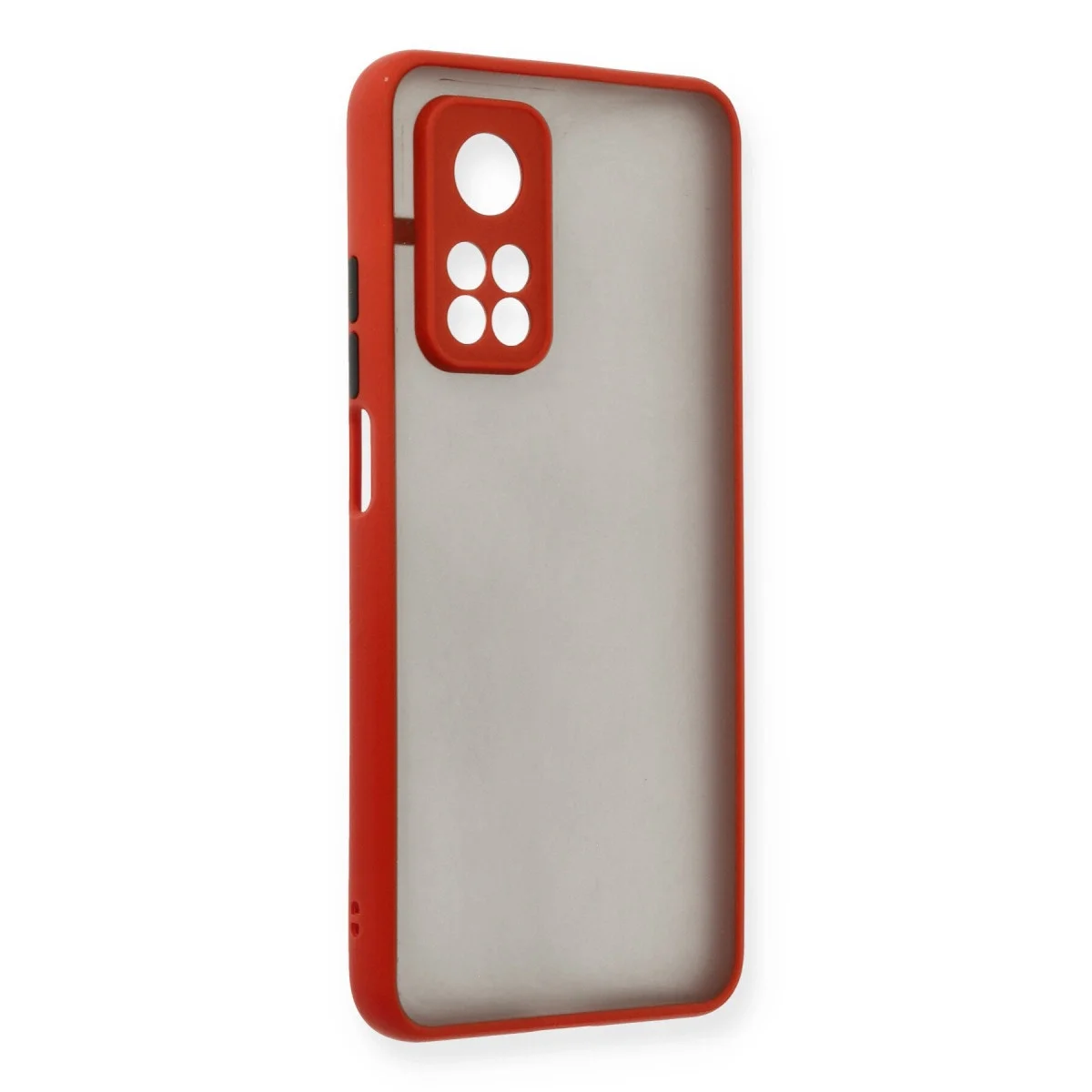 Xiaomi Mi 10t Kılıf Montreal Silikon Kapak - Kırmızı görsel 2