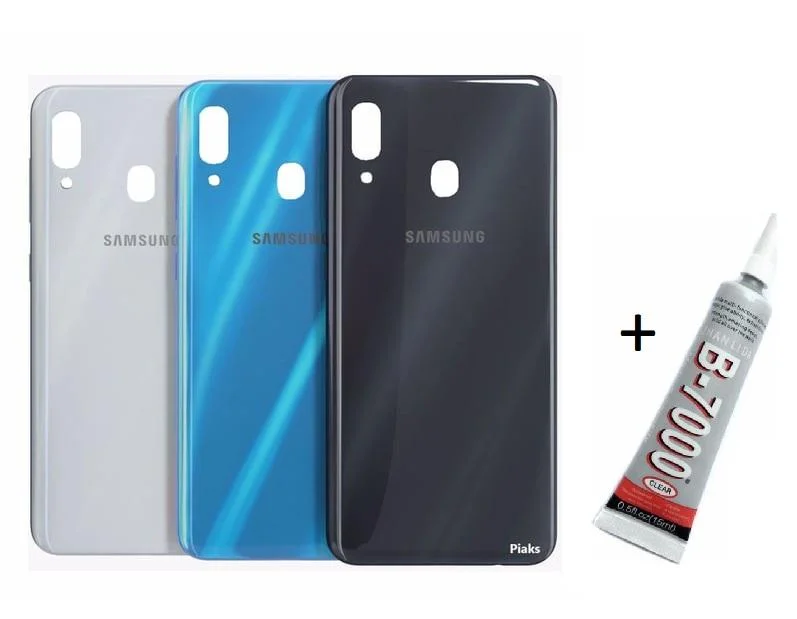 SAMSUNG A20 Arka Batarya Pil Kapağı MAVİ (B7000 15 görsel 3