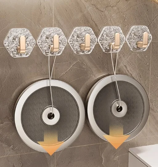 Lüks 5’li Duvar Askısı Banyo Mutfak İçin Havlu Askılık görsel 2