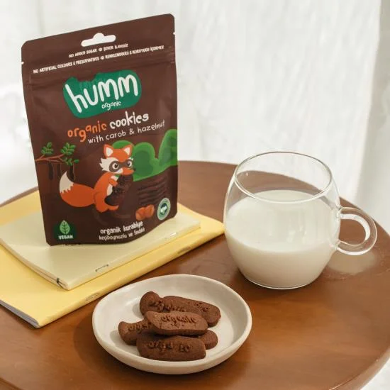 Organik Keçiboynuzlu ve Fındıklı Vegan Kurabiye 55 Gr görsel 3