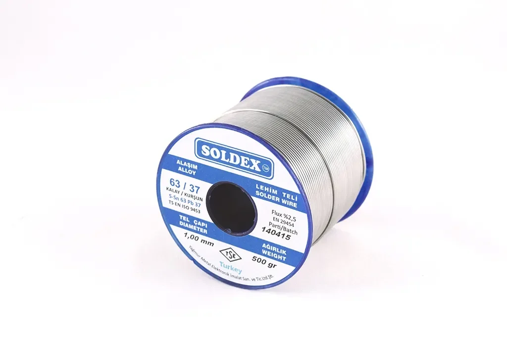 63-37 Lehim Teli 500 Gr 1 Mm - Sn:63 - Pb:37