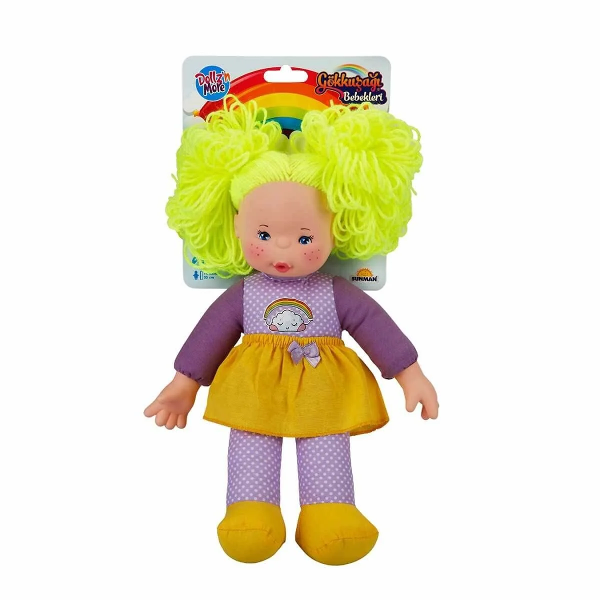 30012 Gökkuşağı Bebekleri 35 cm -Sunman görsel 4