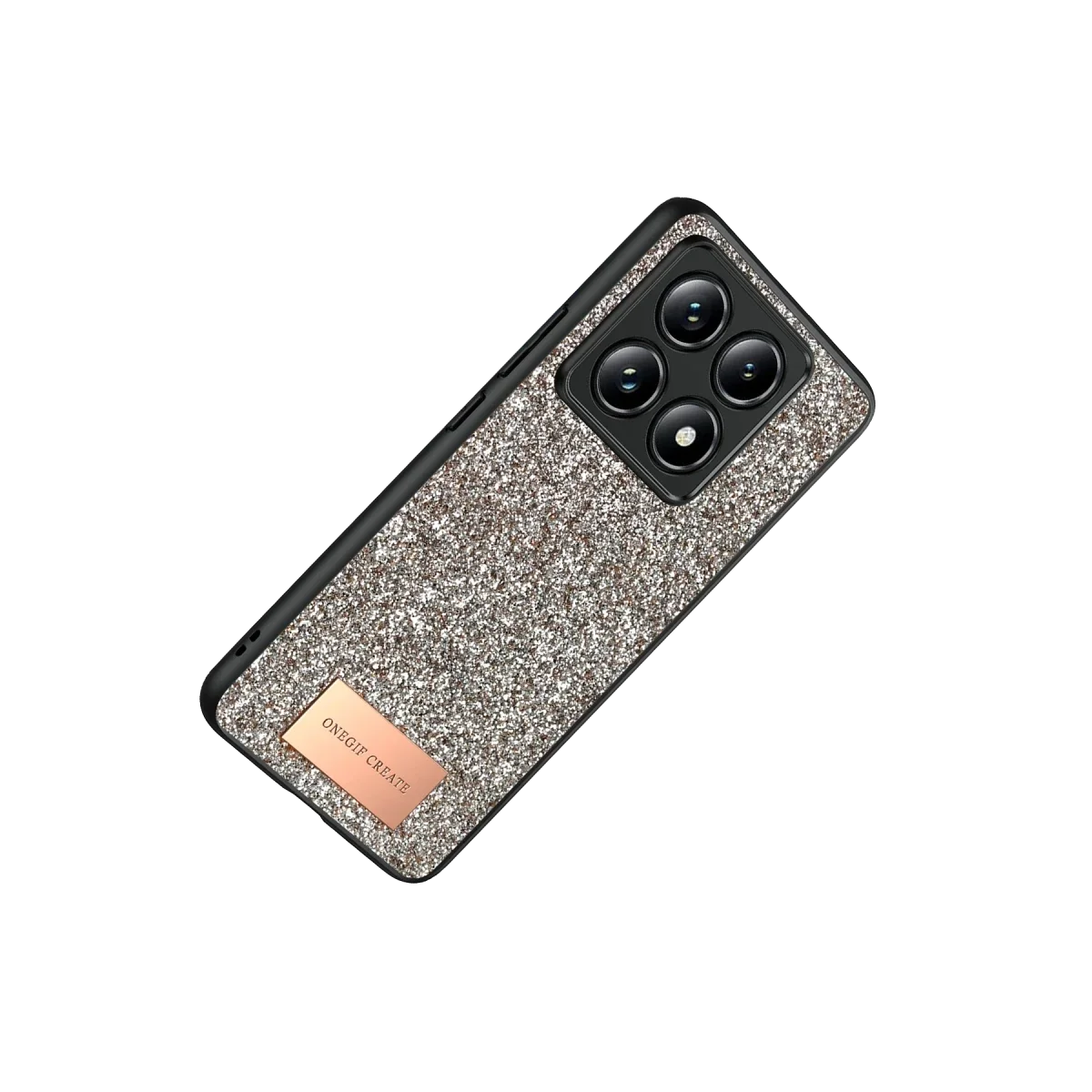 Onegif Xiaomi Mi 14T Pro Bright Simli Kapak - Gold görsel 3