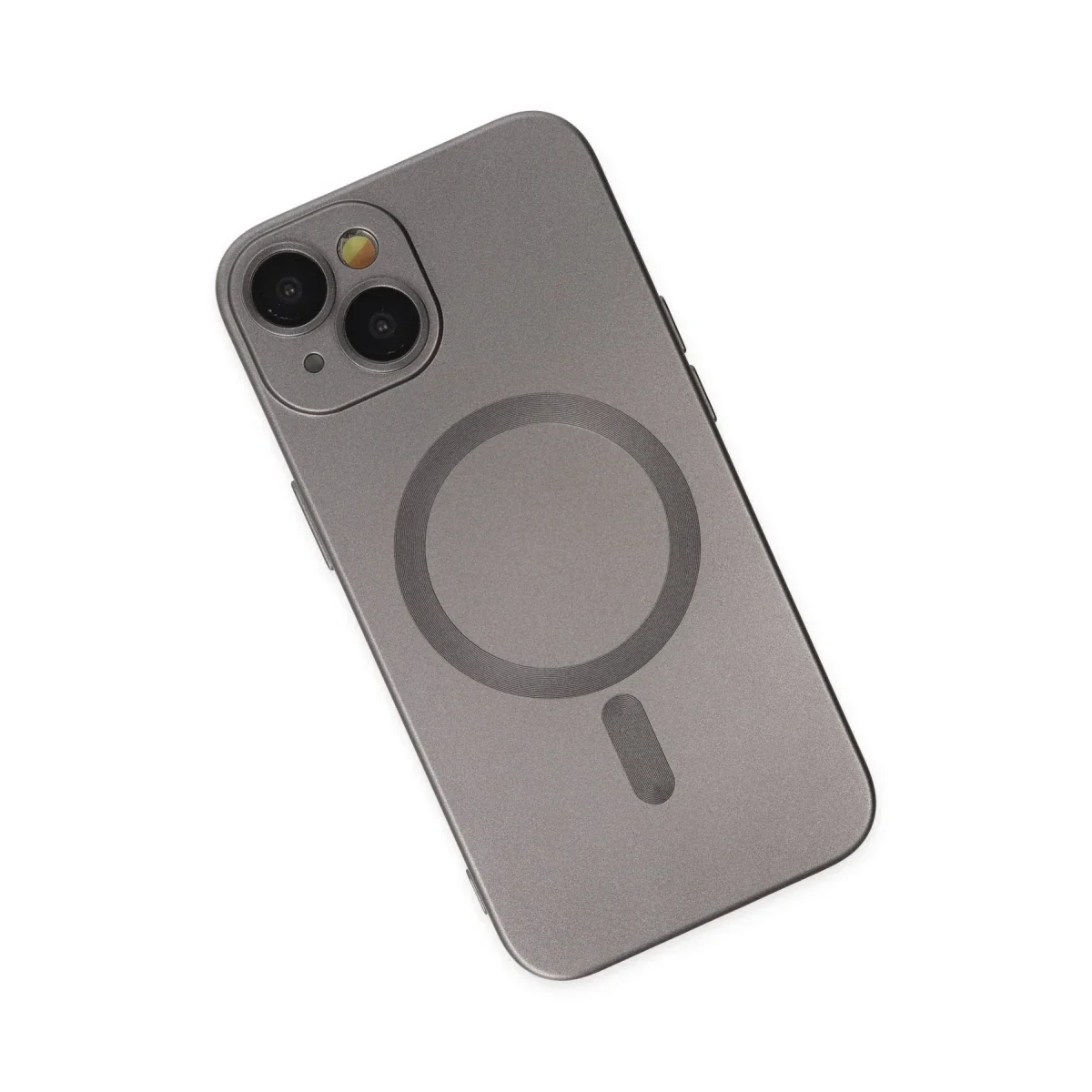 Apple iPhone 14 Plus Kılıf Moshi Lens Magneticsafe Silikon - Füme görsel 3