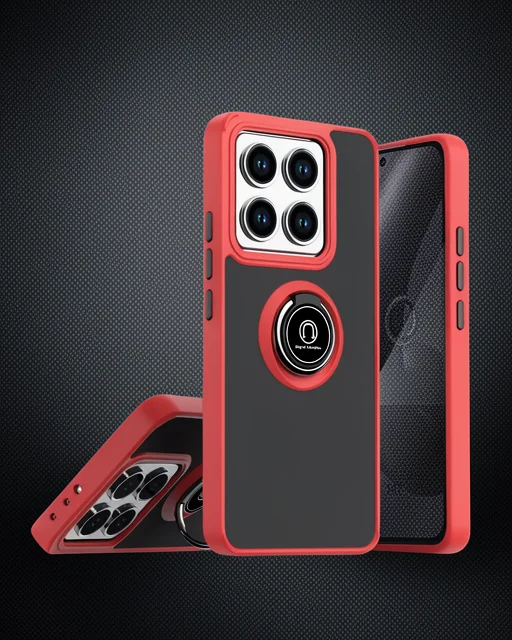 Xiaomi Mi 15 Kılıf Montreal Yüzüklü Silikon Kapak - Kırmızı