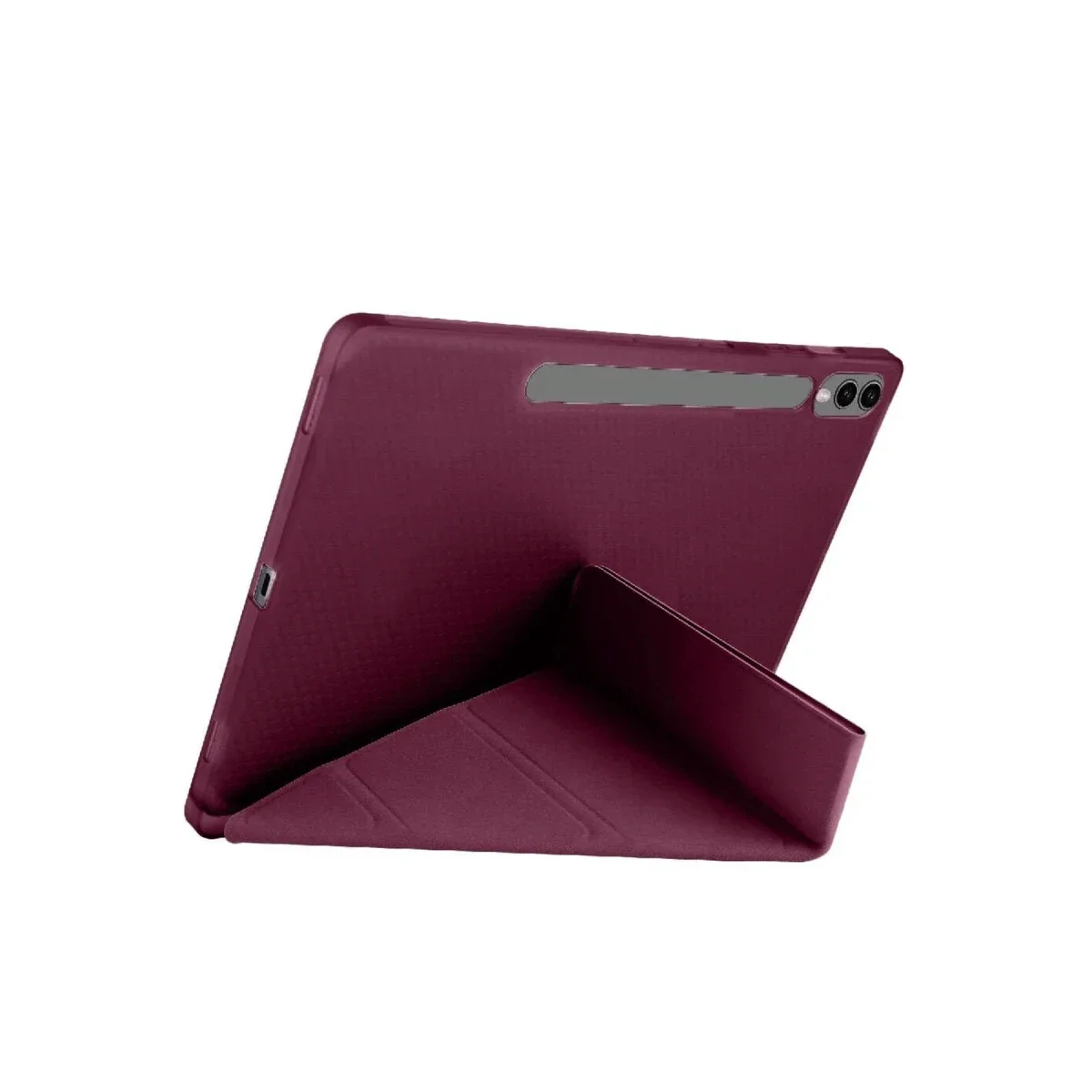 Samsung Galaxy X510 Tab S9 FE 11 Kılıf Kalemlikli Mars Tablet Kılıfı - Mürdüm görsel 2