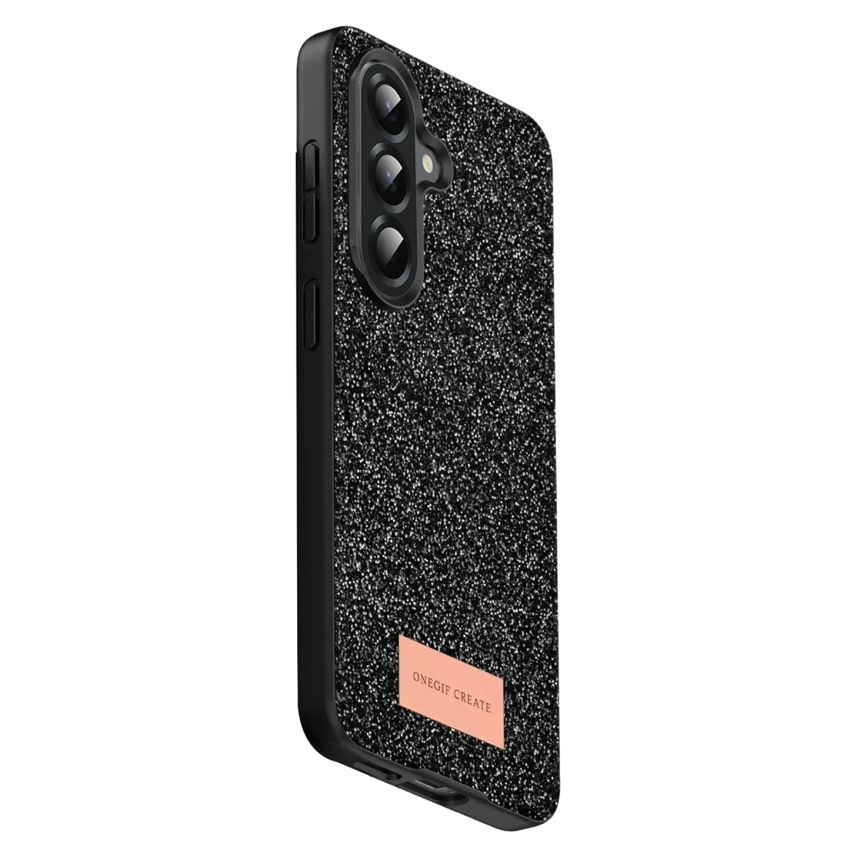 Onegif Samsung Galaxy A17 5G Bright Simli Kapak - Siyah görsel 3
