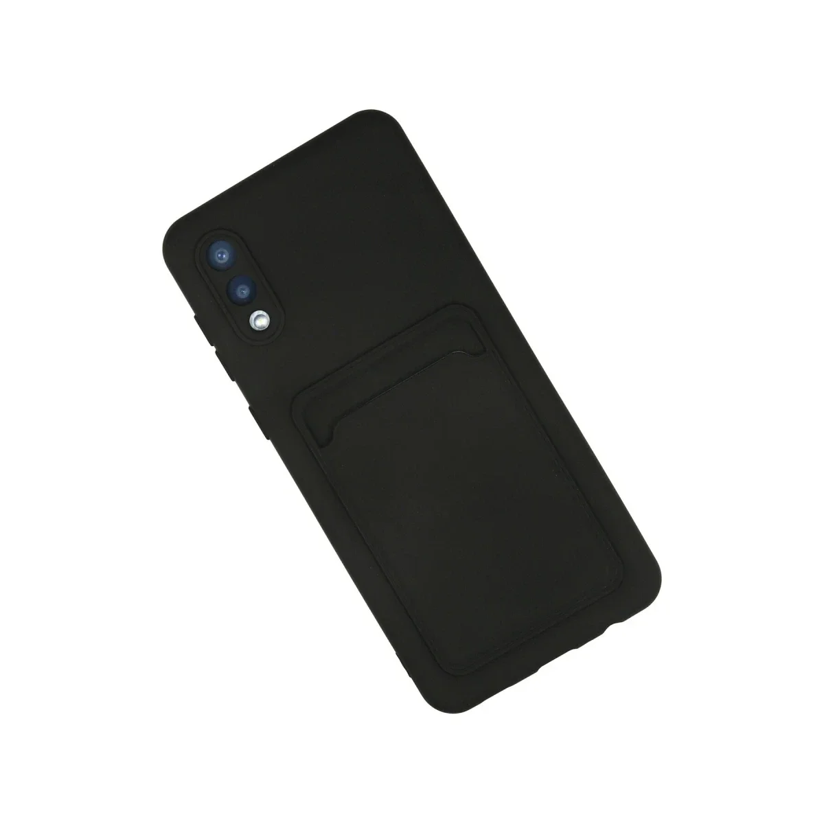 Samsung Galaxy A02 Kılıf Kelvin Kartvizitli Silikon - Siyah görsel 2