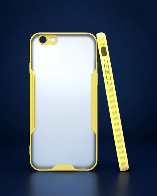Apple İphone 6 Kılıf Platin Silikon - Sarı