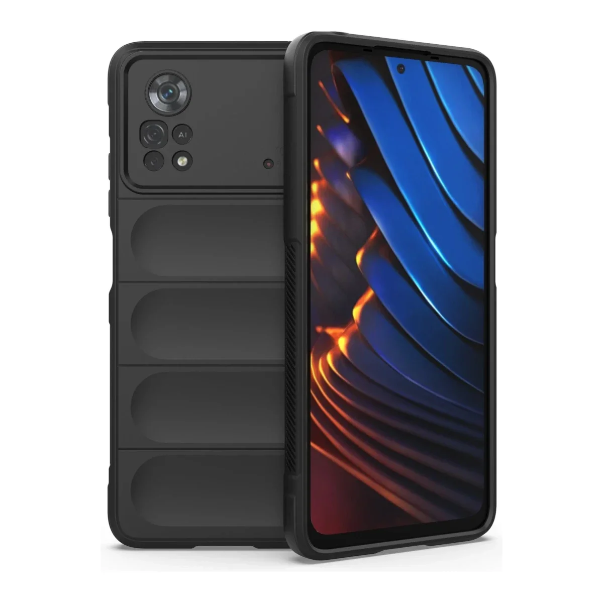 Xiaomi Poco X4 Pro 5G Kılıf Optimum Silikon - Siyah