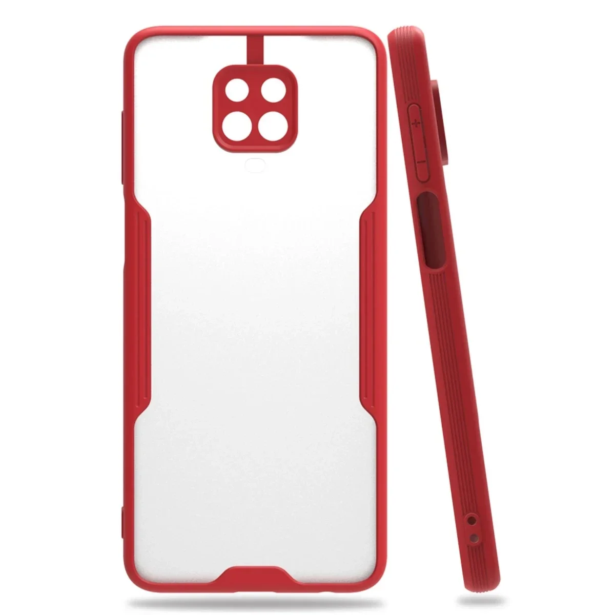 Xiao Red Note 9S Kılıf Platin Silikon - Kırmızı görsel 2