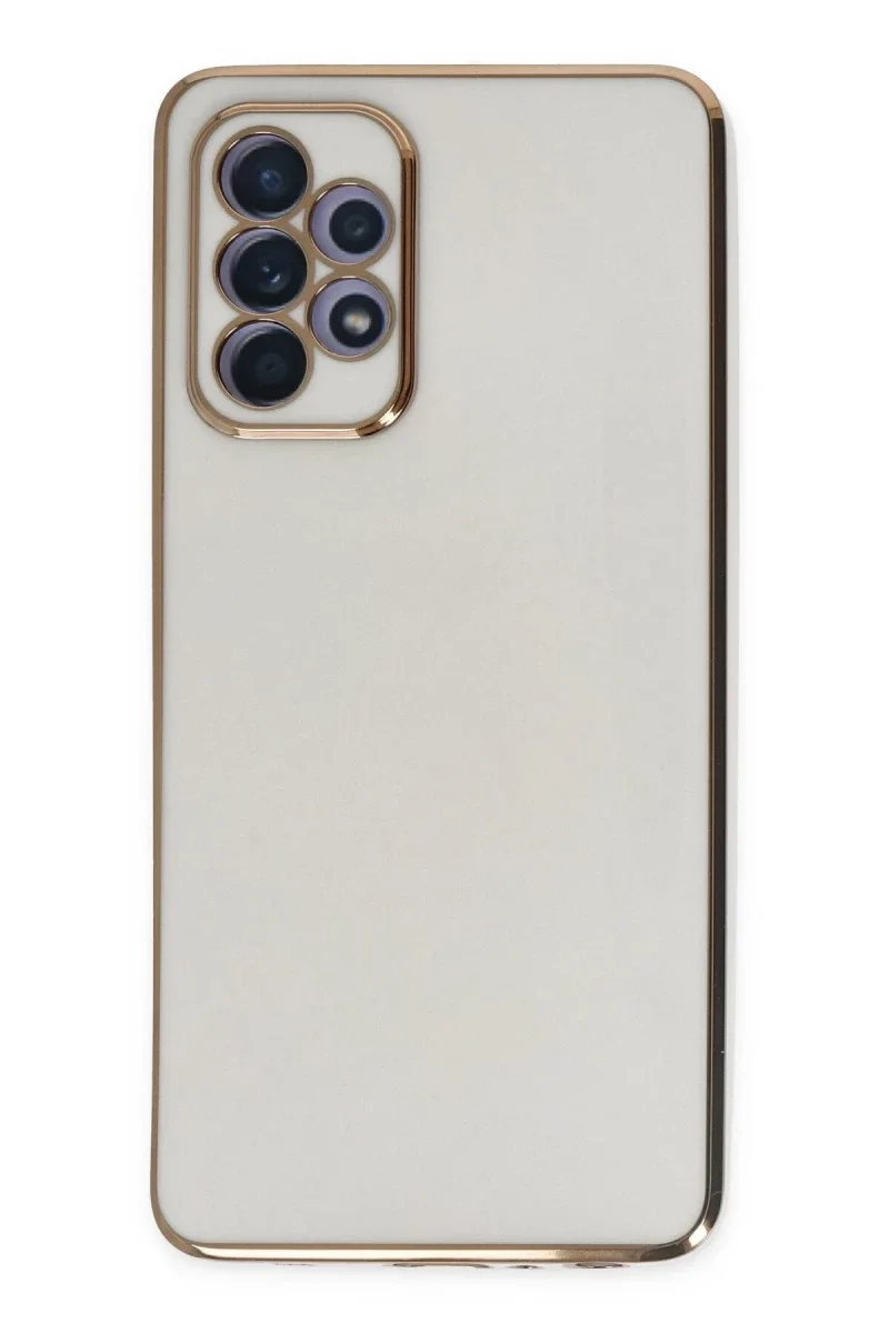 Samsung Galaxy A52 Kılıf Volet Silikon - Beyaz