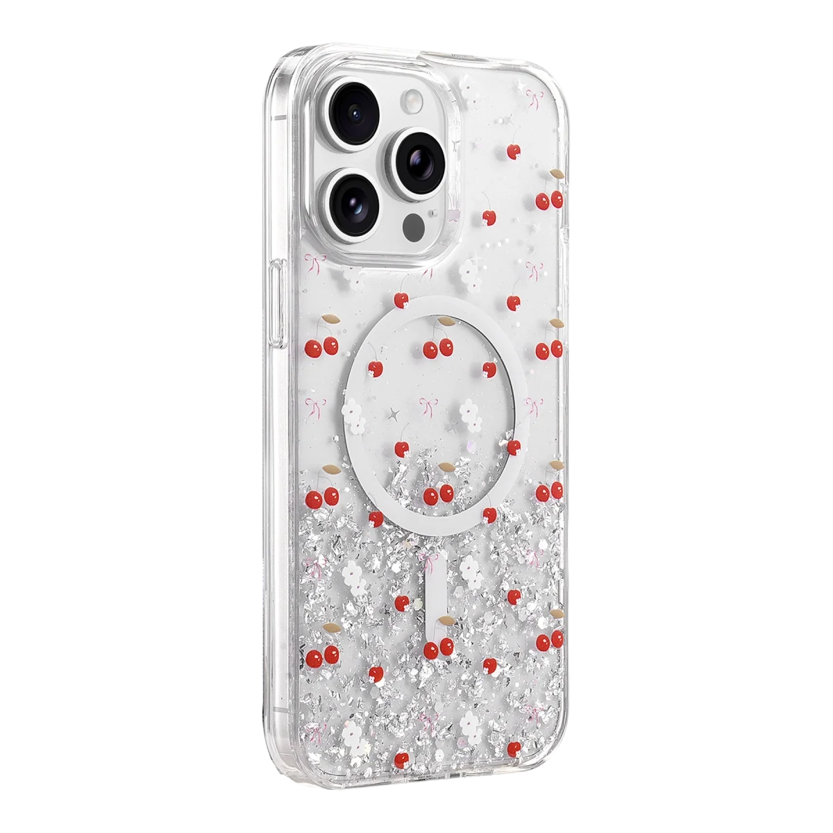 Onegif Apple İphone 15 Pro Max sk Simli Magsafe Kapak - Desen 5 görsel 3