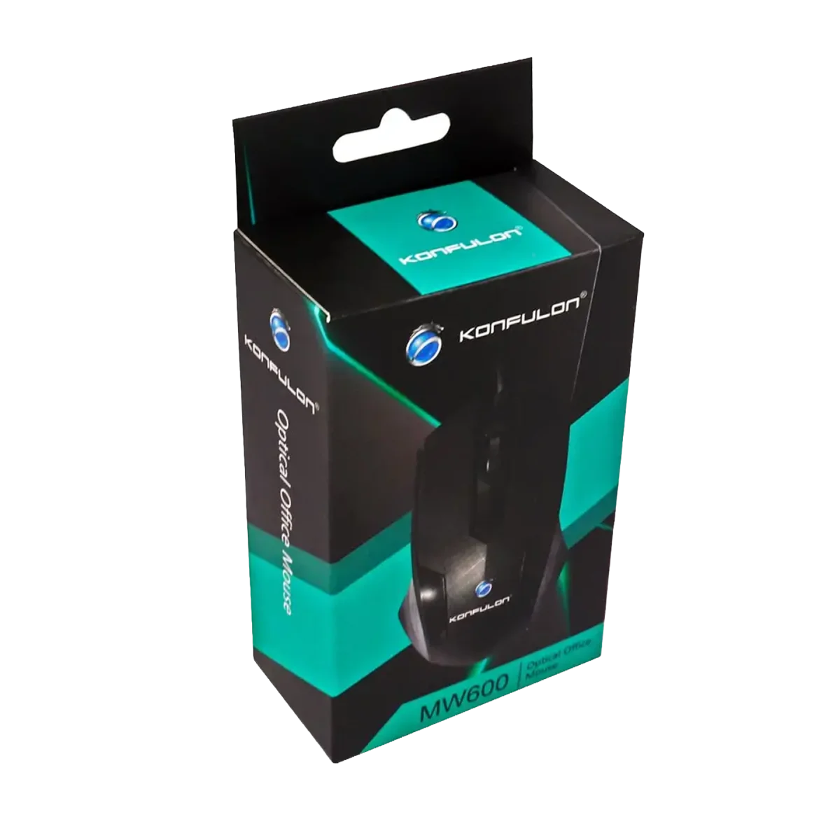 Konfulon MW600 Kablolu Optik Ofis Mouse - Siyah görsel 3