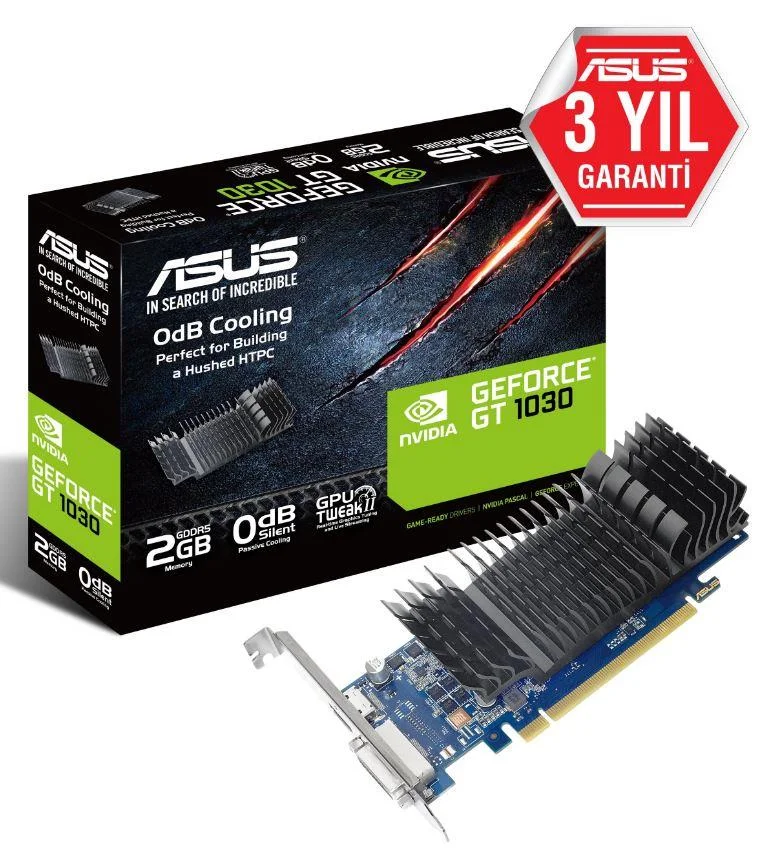Geforce GT1030-SL-2G-BRK 2GB DDR5 64BIT 1XHDMI 1XDVI Ekran Kartı