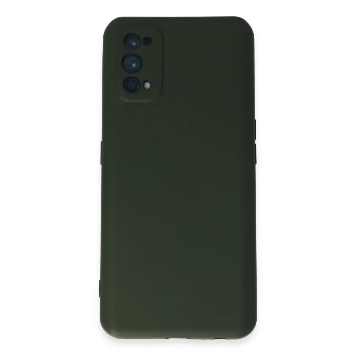 Realme 7 Pro Kılıf Nano İçi Kadife Silikon - Koyu Yeşil