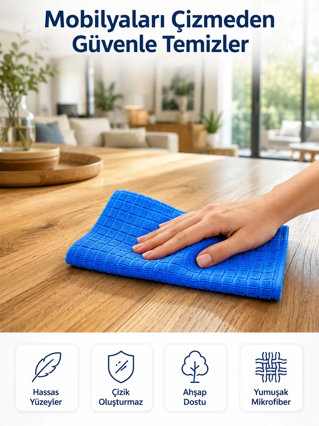 Profesyonel krofiber Tezlik Bezi Çok Amaçlı Yüksek Eci Çizmeyen Tezlik Bezi 40x40 cm