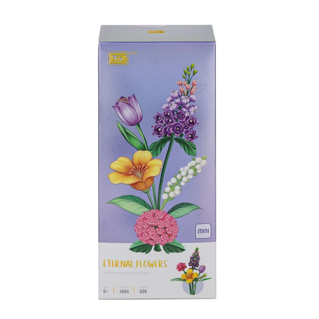 LZ4604 NessiWorld Çiçek Blok Seti 608 Parça -Vagon life