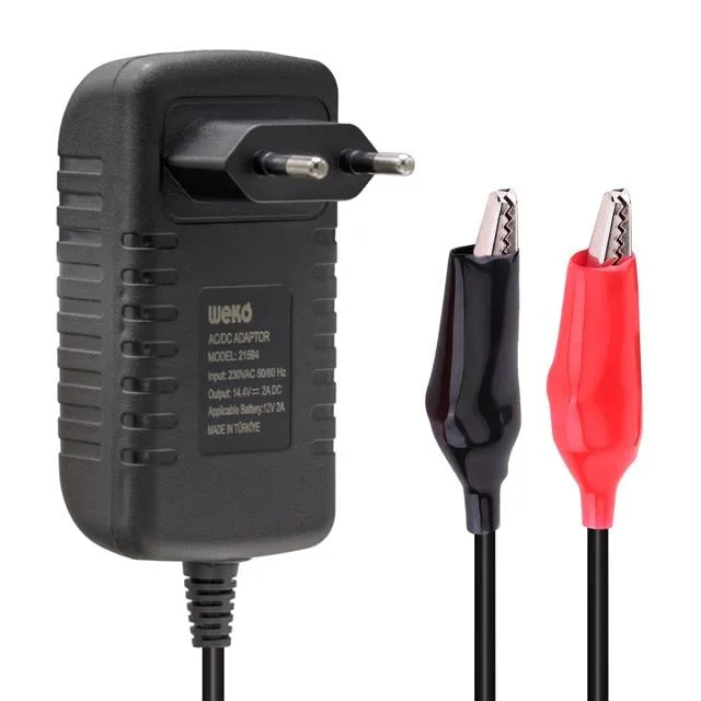Weko 14.4V-2A Akü Şarj Cihazı Jel Kuru Asitli Akülere Uygun (10 Amper ve Altında Aküler İçin Uygundur) görsel 5