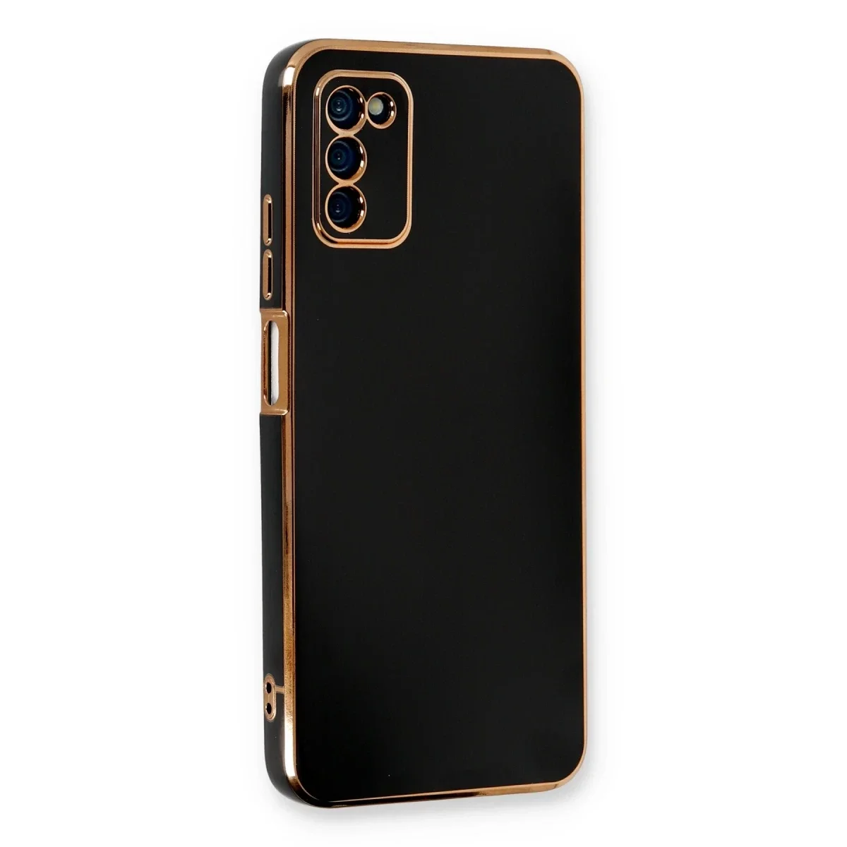 Samsung Galaxy A03S Kılıf Volet Silikon - Siyah